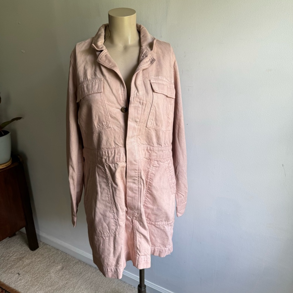 NWT Madewell x MN Dye Studio Denim Patch-Pocket Mini Dress - Picture 6 of 15